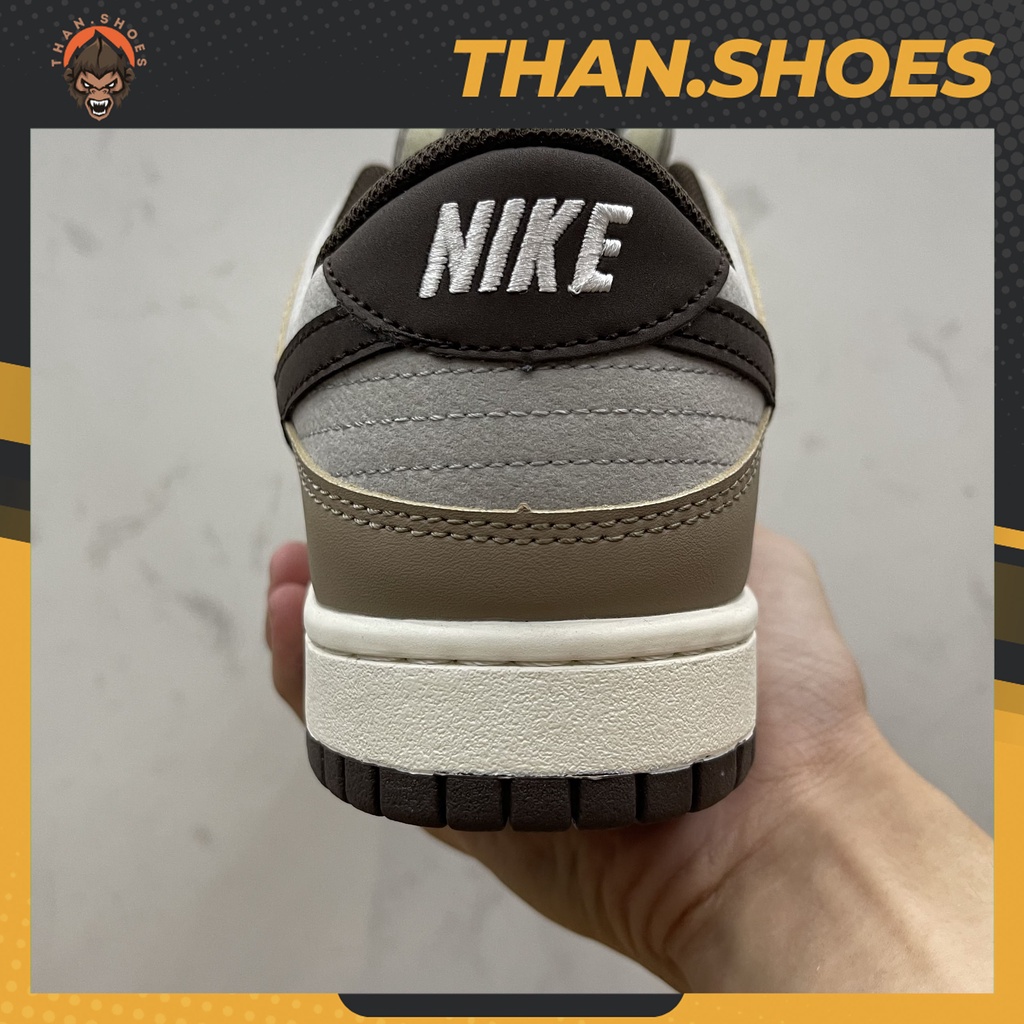 Giày SB Dunk Low Steamboy OST x Otomo Katsuhiro, SB Nâu Trắng Móc Đen - Than.Shoes