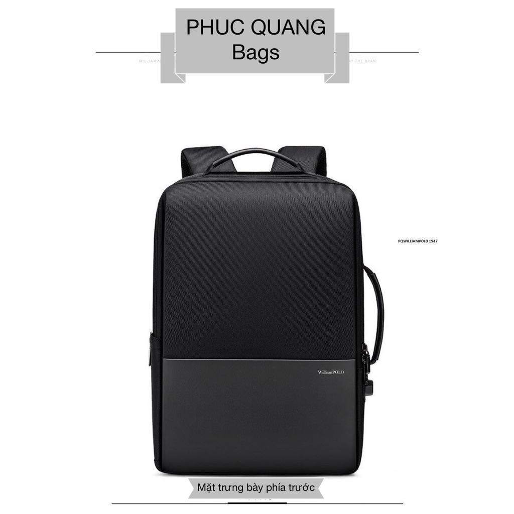 BALO LAPTOP DOANH NHÂN, kiểu dáng sang trọng, ngăn mở rộng size khủng tích hợp đi làm và đi du lịch