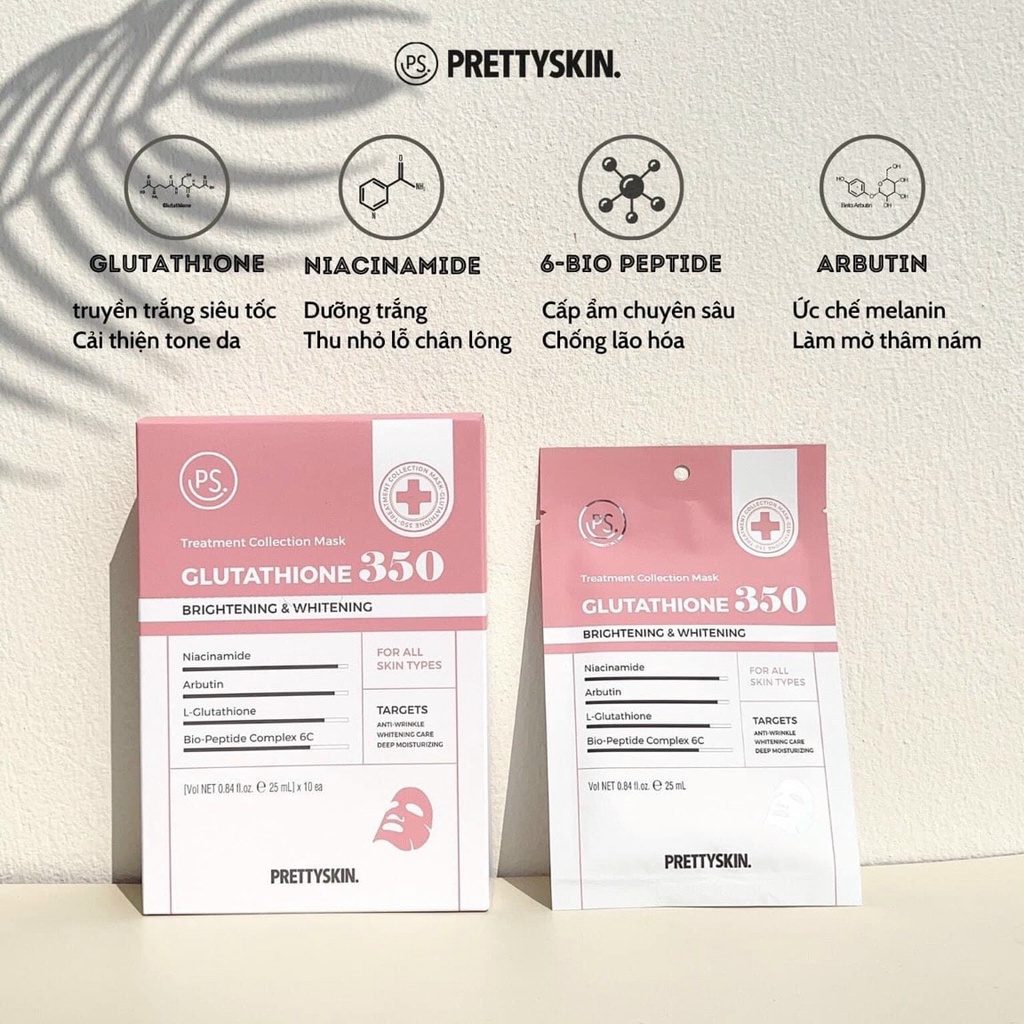Mặt nạ giấy Pretty Skin Treatment Collection Mask hộp 10 miếng