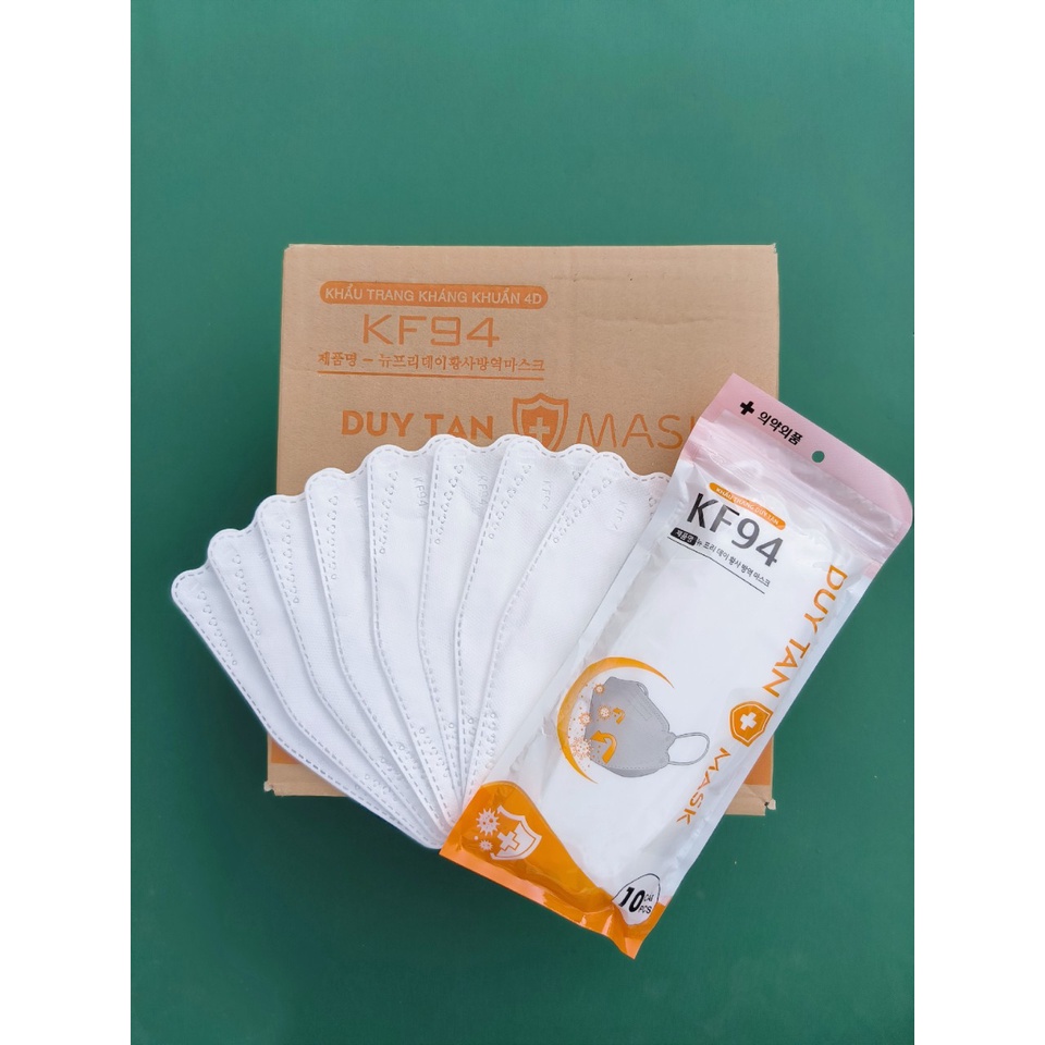 1 thùng 300 chiếc khẩu trang KF94 DUY TÂN thiếu kế 4D phong cách Hàn Quốc