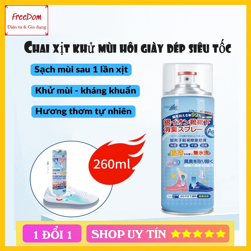 Combo 2 Bình Xịt Khử Mùi Hôi Chân Hôi Giày Nhật Bản Hạn Chế MỒ HÔi CHÂN Kháng Khuẩn Mát Lạnh Hương Thêm Giữ Cực Lâu Dài