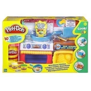 Đồ chơi đất sét nặn Playdoh lò nướng Meal Makin Kitchen, 20 món, chính hãng