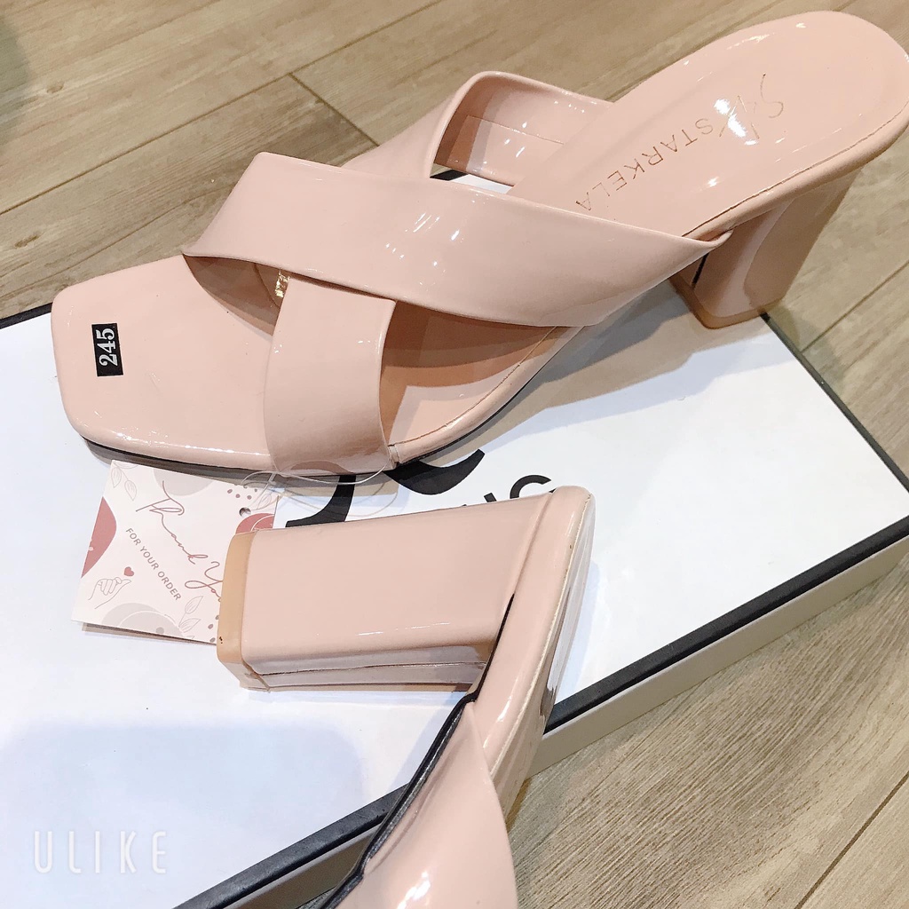 ❤️‍🔥Guốc chéo hồng nude mới - HOT MỚI 2023