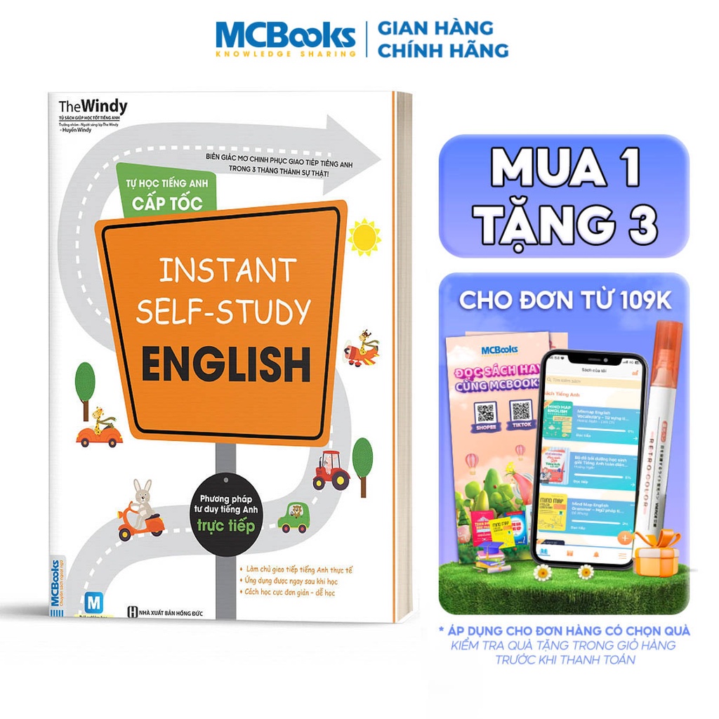 Sách - Instant self-study English - Tự Học Tiếng Anh Cấp Tốc Cho Người Mất Gốc - Học Kèm App Online