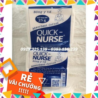 10 gói bông gòn y tế quick-nurse 25g