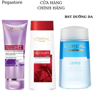 Bst loreal dưỡng da - tẩy trang mắt môi loreal 125ml / loẻal nước tẩy trang 400ml / srm l oreal 100ml / nước cân bằng