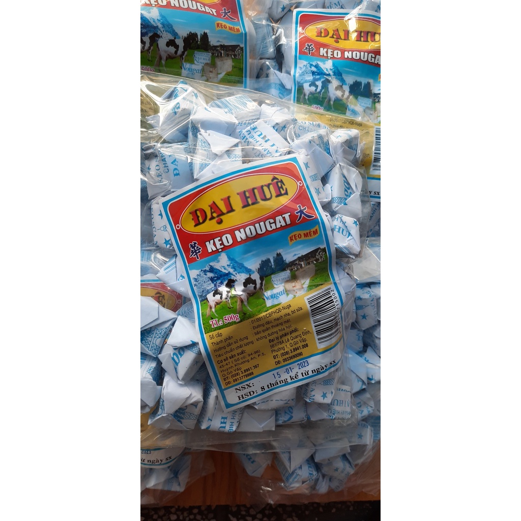 Kẹo sữa đậu phộng Nougat Đại Huê - KẸO HẠNH PHÚC