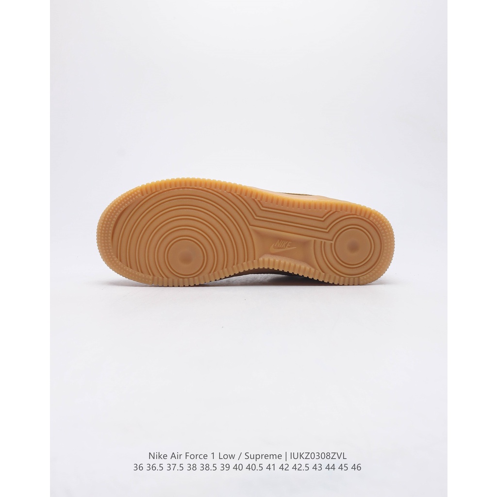 Giày Best Original Quality *like*auth like*authentic Sneaker *_Supreme x Nike_ Air Force 1 Low"07"Wheat Flax"_* DN1555-2