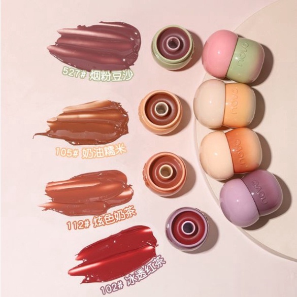 Son Môi NOVO Dạng Thạch Dưỡng Ẩm Lâu Trôi Thiết Kế Hình Nấm Chính hãng nội địa Trung