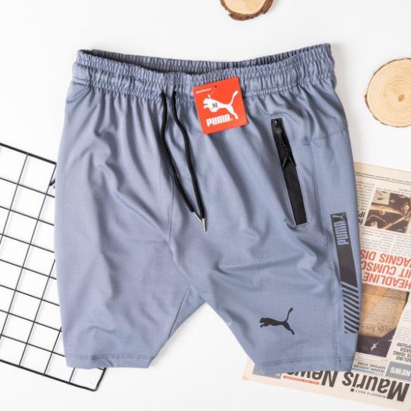 Quần short nam thể thao, Quần đùi chạy sọc nam thun poly cao cấp co dãn 4 chiều