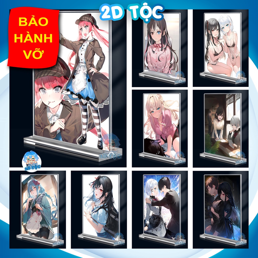 Khung ảnh Mica Kích thước A4,A5 In hình Anime Manga Light Novel Thám tử đã chết (6) đế lùa dày trong suốt - 2D Tộc Shop