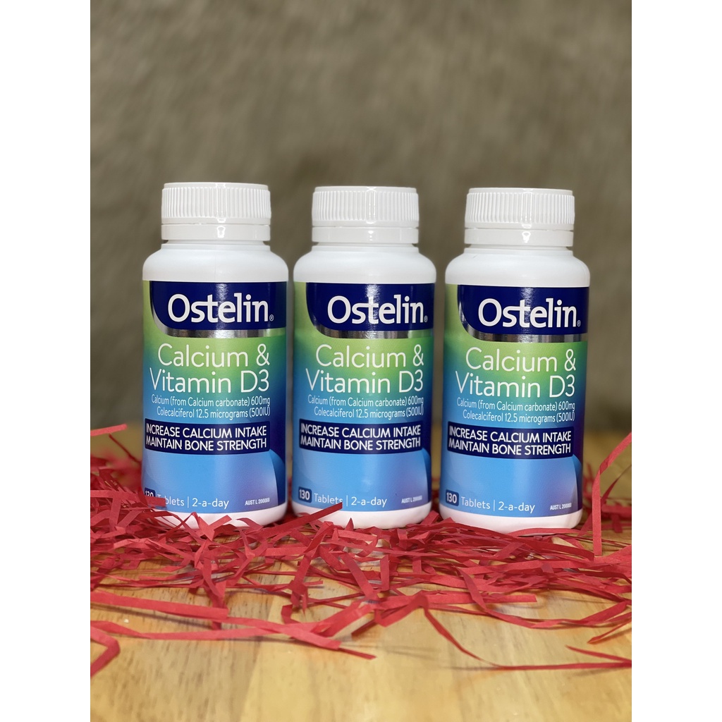 Viên Uống Calcium & Vitamin D3 Ostelin Bổ Sung Canxi Cho Người Lớn Và Bà Bầu 130 viên - nguyenphuongchau