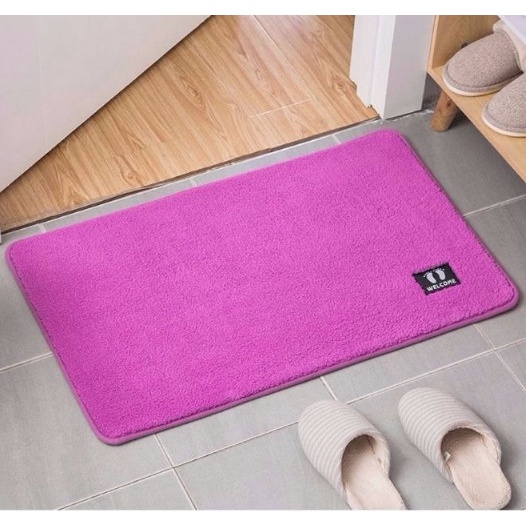 Thảm Lau Chân, Logo Bàn Chân Siêu Thấm Nước, Mịn Màng Chống Trượt Để Phòng Tắm Phòng Khách Tiện Lợi