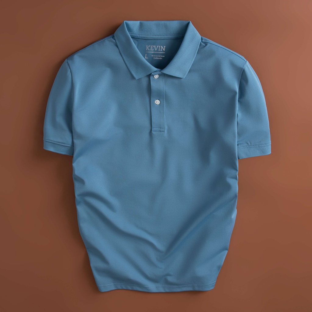 Áo thun nam POLO trơn vải cá sấu cotton cao cấp KEVIN ngắn tay
