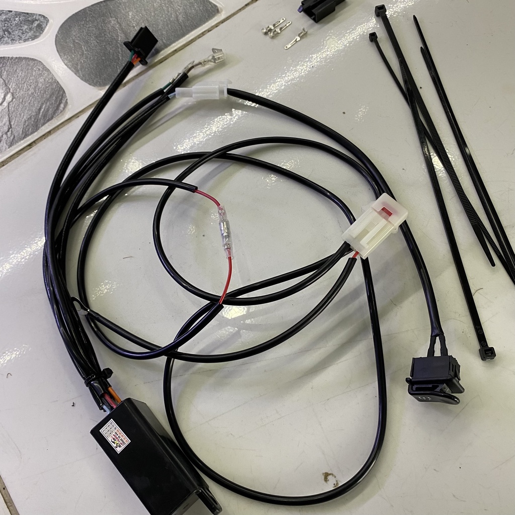 Combo Đèn Trợ Sáng Bi cầu Mini F1 kèm mạch on off đơn giản