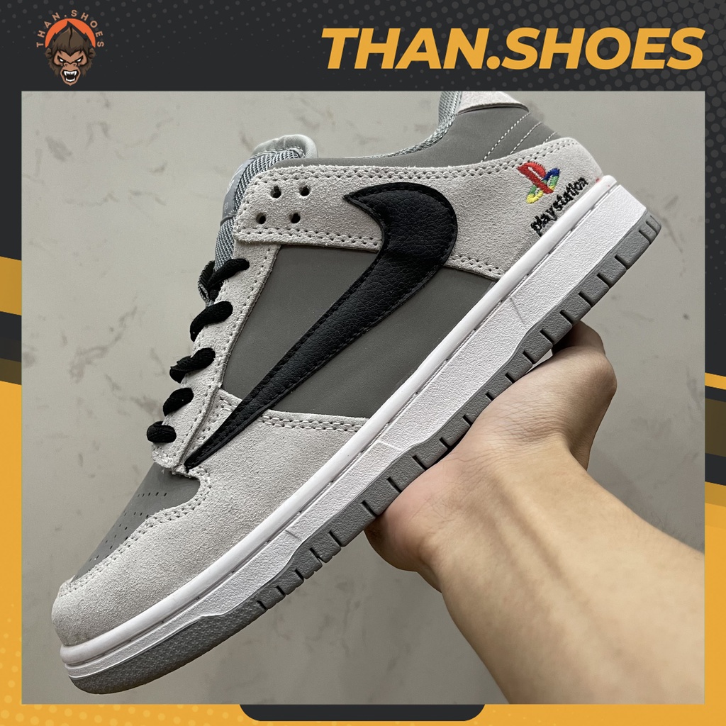 Giày SB Dunk Low Xám Móc Ngược, SB Xám Móc Ngược - Than.Shoes
