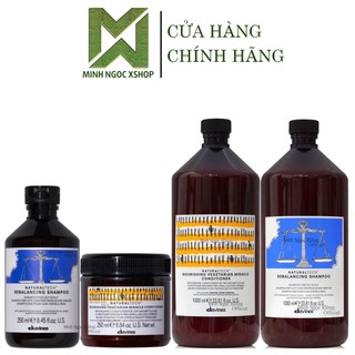 Combo dầu gội cân bằng dầu Davines Rebalancing và dầu xả thực vật Nourishing 250ML - 1000ML chính hãng