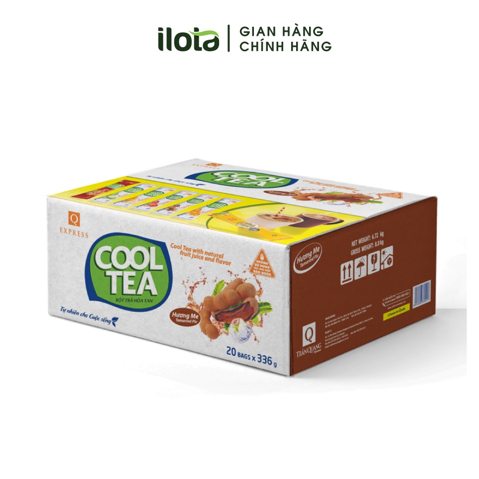 Combo 5 bịch trà Me Hoà Tan Trần Quang Cooltea (Bịch 24 gói x 14gr)