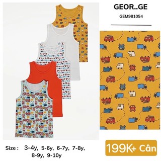 [auth] Set 5 áo ba lỗ bé trai George Uk