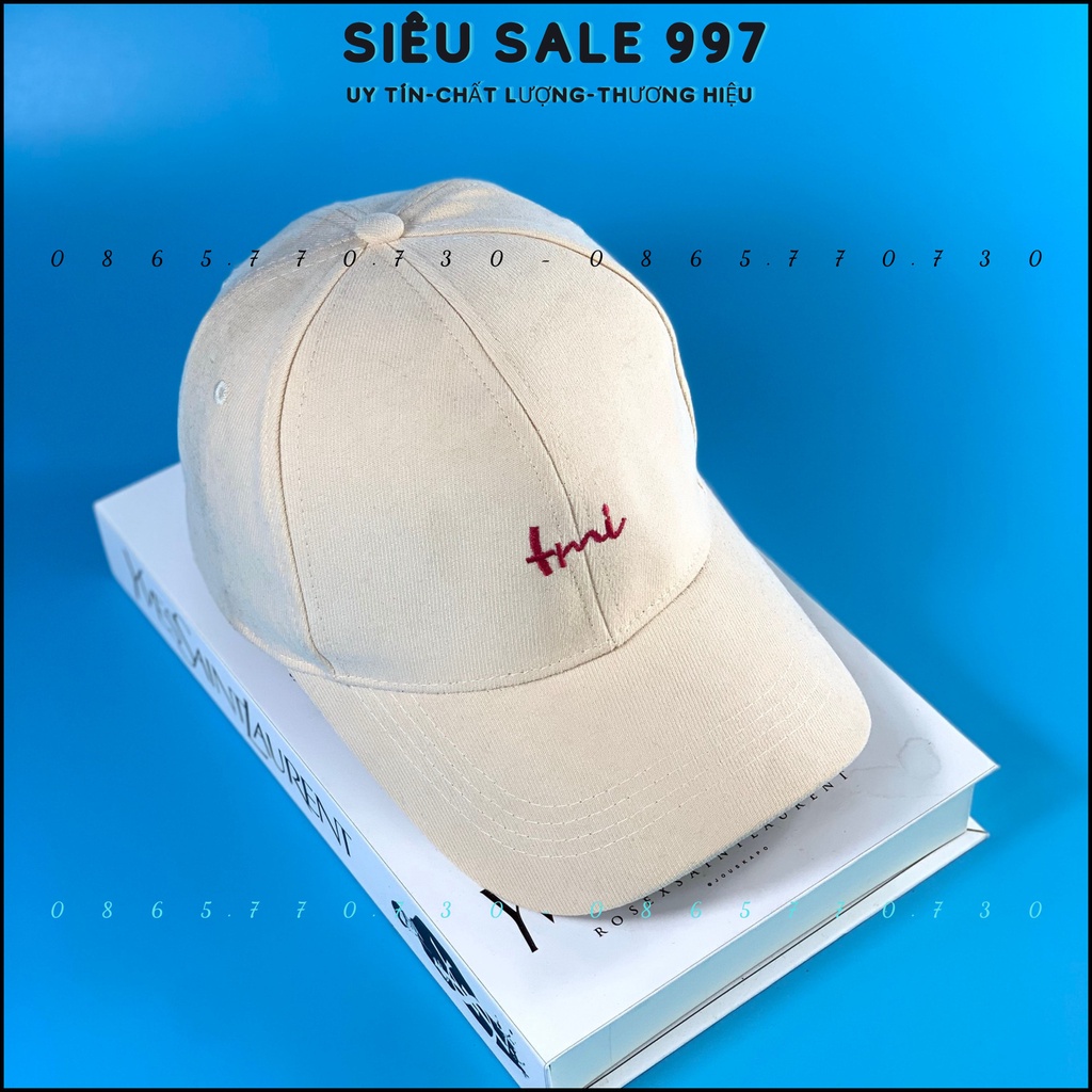 NÓN LƯỠI TRAI TMI NÓN KẾT NHUNG THÊU CHỮ NHIỀU MÀU THỜI TRANG NAM NỮ CÁ TÍNH