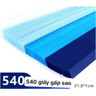 Set 540 Tờ Giấy Xếp Hình Ngôi Sao Năm Cánh Màu Sắc  Sáng Tạo