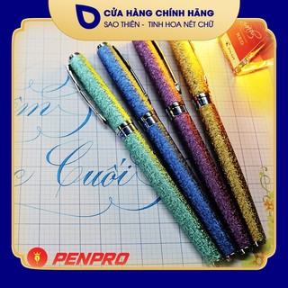 Combo bút máy ouguwen 05 calligraphy, mực Jherbin 5ml, tặng kèm ngòi dự phòng