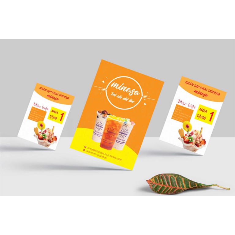 - 1000 tờ rơi/ flyer A5 2 mặt giấy C150gsm