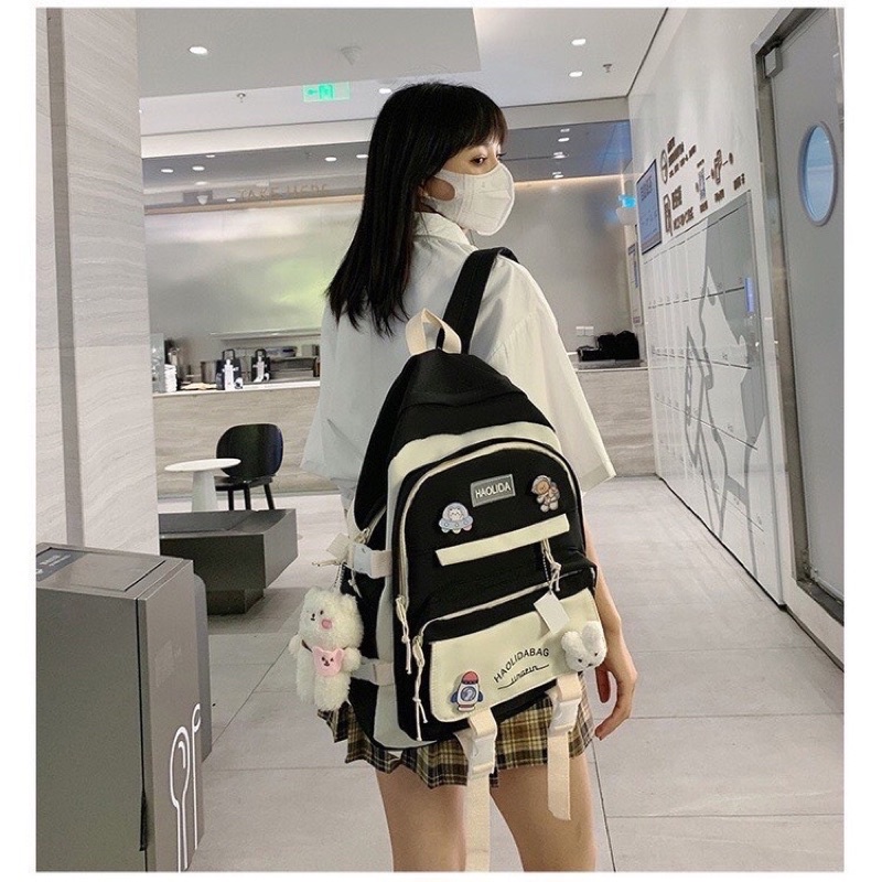 Balo Nữ Thời Trang Quảng Châu Haolida Phối Màu Pastel Chất Vải Chống Thấm