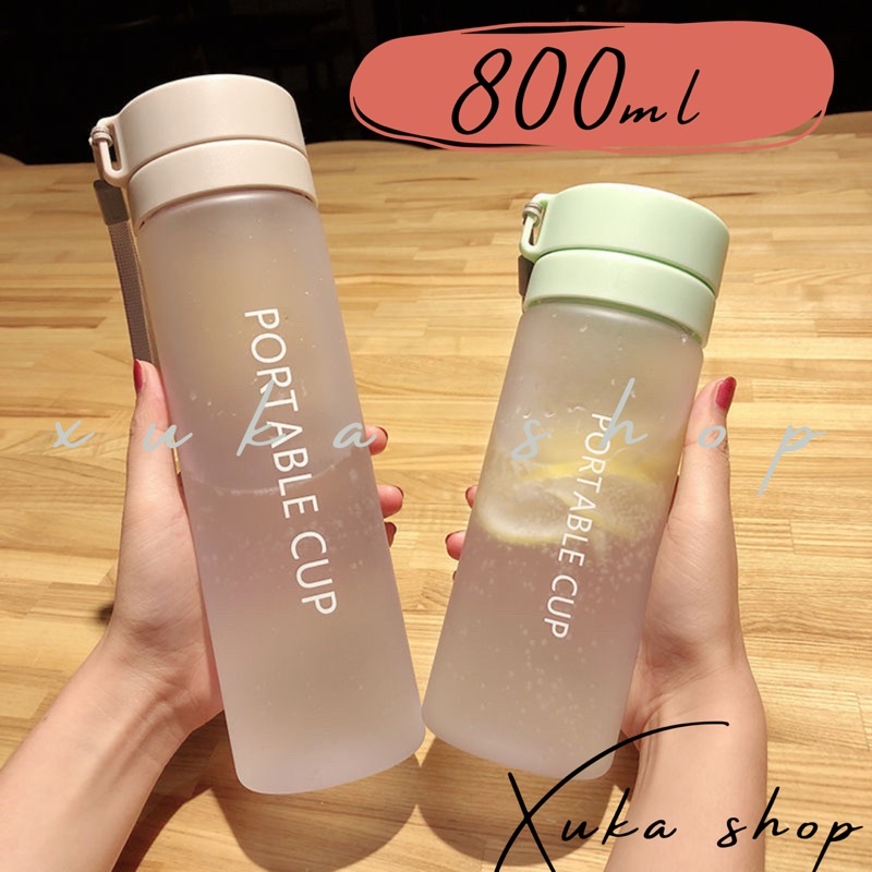 Bình nước cao cấp 800ml, Bình đựng nước đa năng cho học sinh,sinh viên, giá rẻ