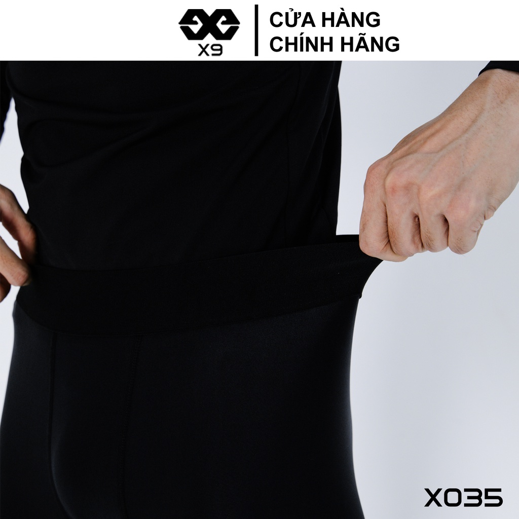 Quần Dài Legging Nam Thể Thao Tập Gym Giữ Nhiệt Đá Bóng Chạy Bộ Bóng Rổ - Thương Hiệu X9 Sportswear - X035