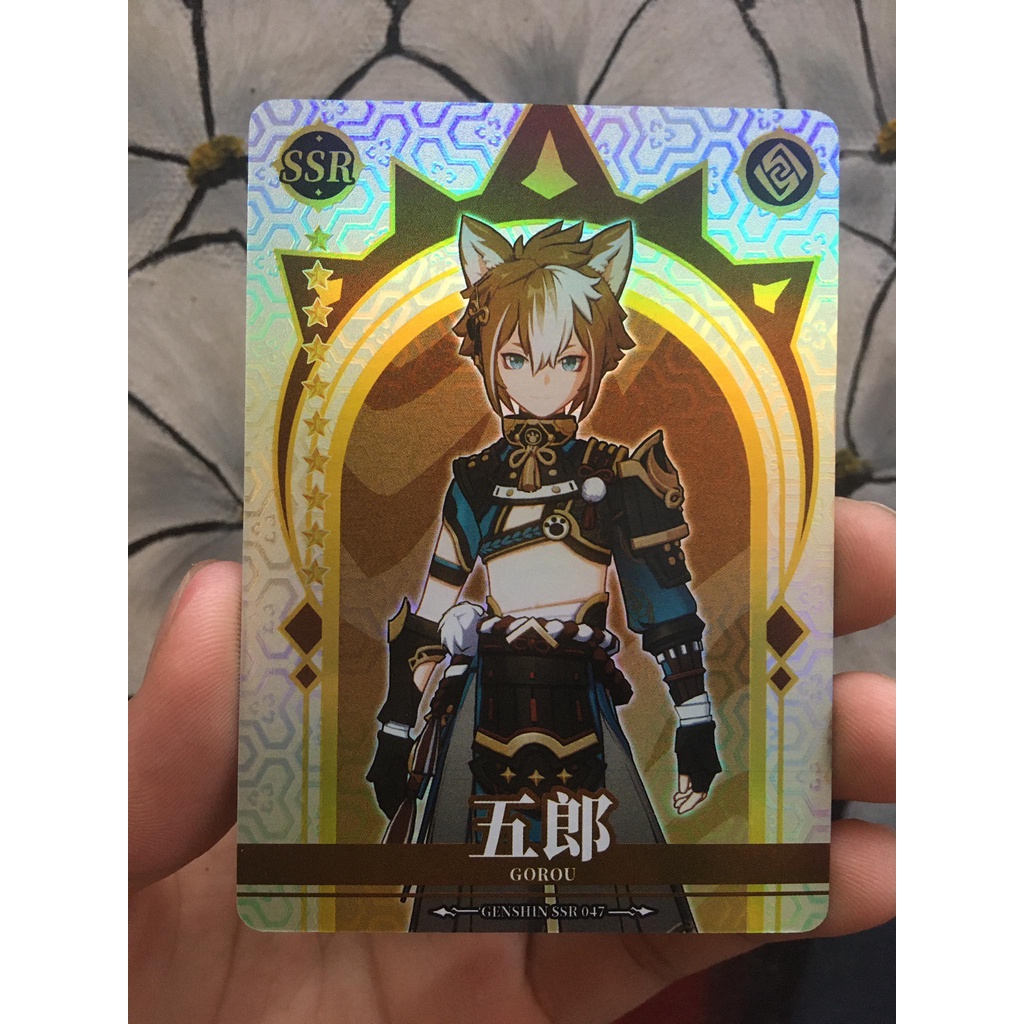 (Rain15) Thẻ bo góc nhân vật Gorou – Genshin Impact