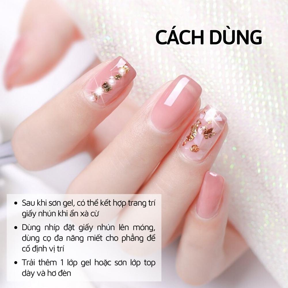 Giấy nhún nail 6 màu JELIVA trang trí móng