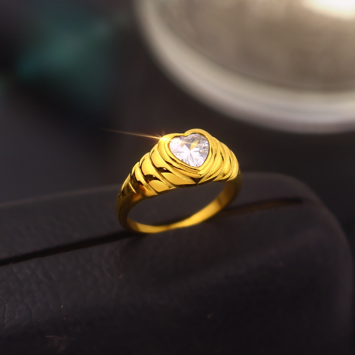 Nhẫn titan ko đEn siêu xinh NT101