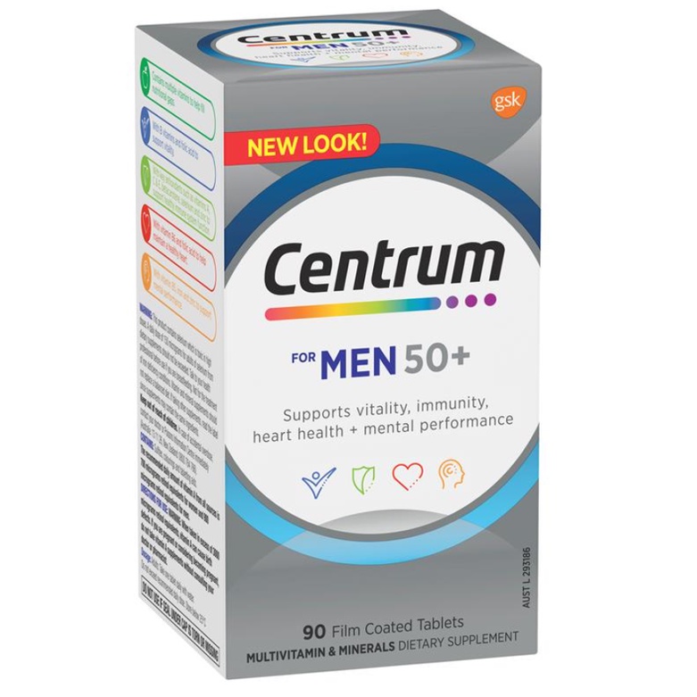 Centrum (Nam 50+) Vitamin tổng hợp cho Nam giới từ 50 tuổi Centrum Men 50+ 90 viên
