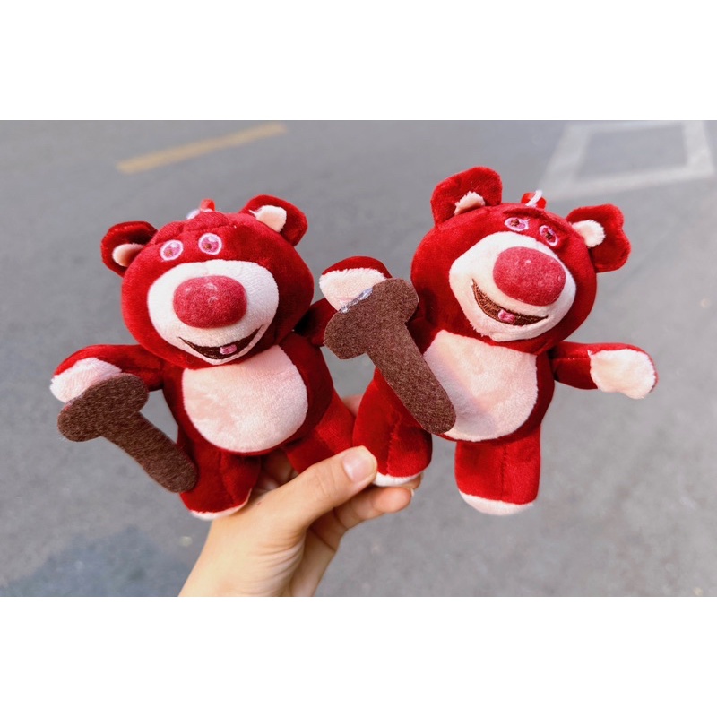 Móc Khoá Gấu Dâu Lotso Bear Bông 12cm Siêu Cute