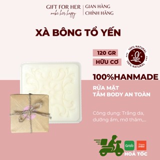  Xà Bông Tổ Yến Xà Phòng Sinh Dược Cục Tắm Trắng Handmade Hữu Cơ Giúp Trắng Da Căng Mịn Dưỡng Ẩm 