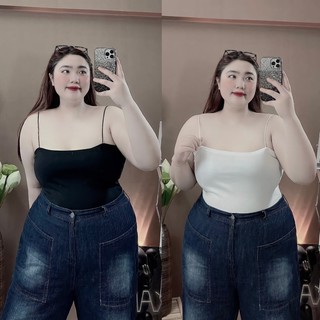 Áo 2 dây bigsize nữ, mã dây bún