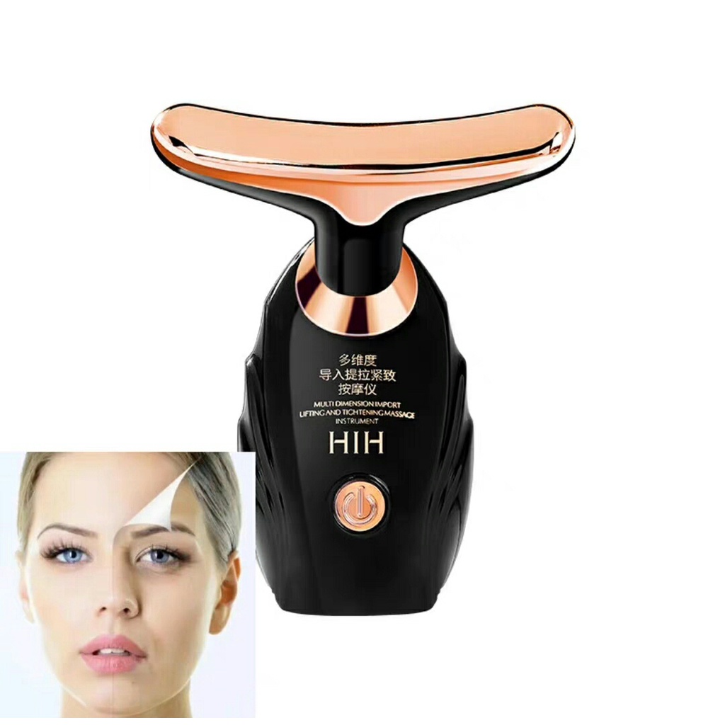 Máy massage nâng cơ mặt , mát xa mặt cổ HIH, Máy mát xa cổ mặt cằm dùng pin