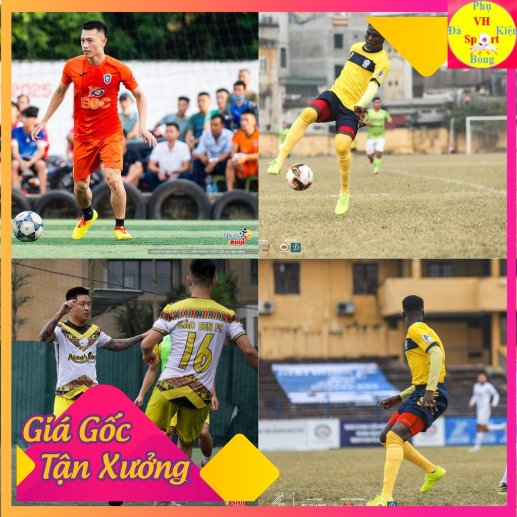 Giày đá bóng sân cỏ nhân tạo 3 Sọc Cường Trắng CT3 Chính Hãng Xanh Chuối