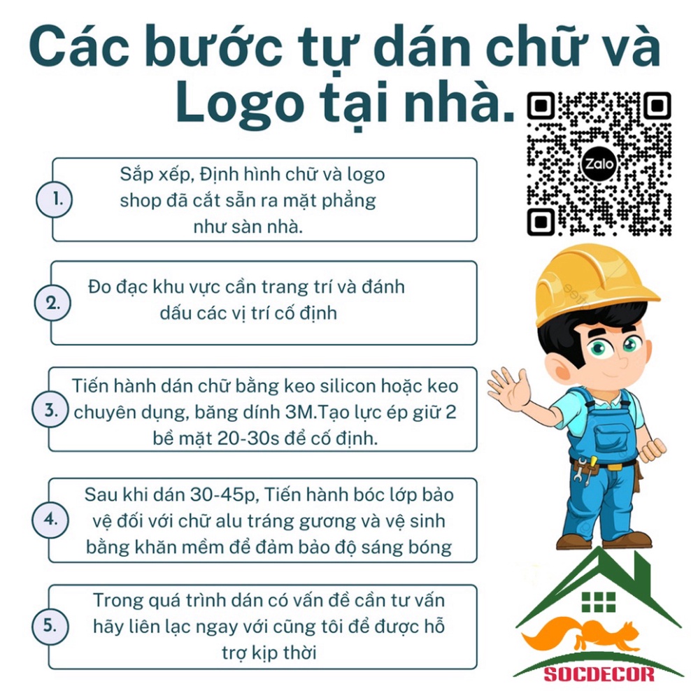 Logo Chữ Nổi Đèn Hắt Sáng Chân.Biển Alu Nổi.Logo Sáng Chân Mặt Alu Gương-Gia Công Theo Yêu Cầu.