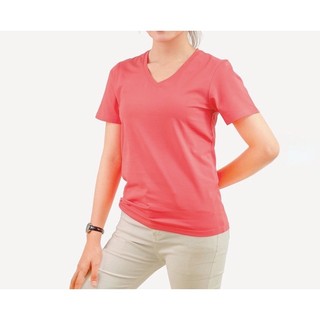 Áo phông trơn cổ tim chất cotton mỏng mùa hè