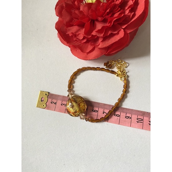 Lắc tay mặt đá và hạt cườm