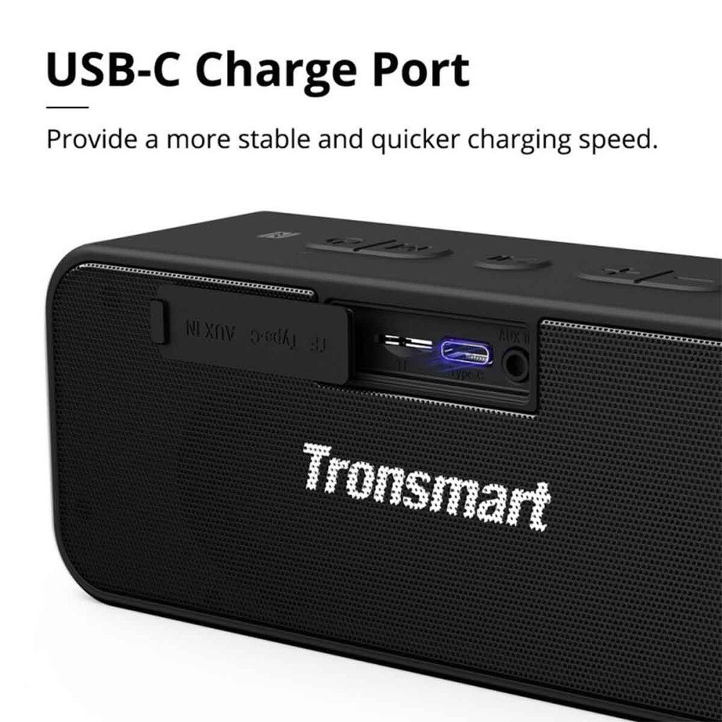 Loa Tronsmart T2 Plus | Loa Bluetooth Tronsmart T2 Plus, Công Suất 20W, Kháng Nước IPX7 Mini Cầm Tay Bass Mạnh Nghe Êm | BigBuy360 - bigbuy360.vn