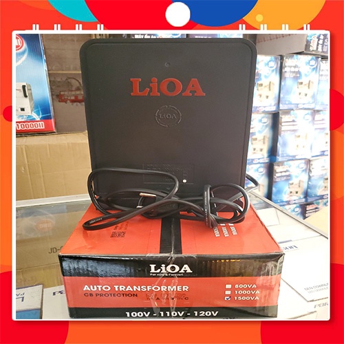 Biến áp đổi nguồn hạ áp 1 pha LiOA mới, điện vào 220V, điện ra 100V, 110V & 120V công suất 1500VA - 1125W, NỘI ĐỊA NHẬT