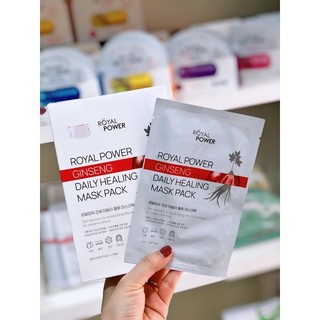 1 miếng mặt nạ tinh chất hồng sâm hàn quốc royal power ginseng hoàng gia 20g