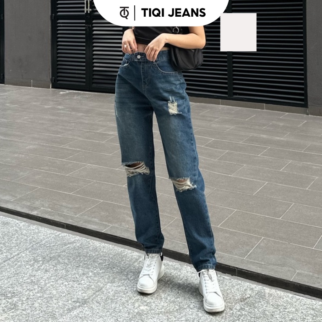 Quần jean baggy nữ mẫu mới màu hot trend TiQi Jeans B1-264