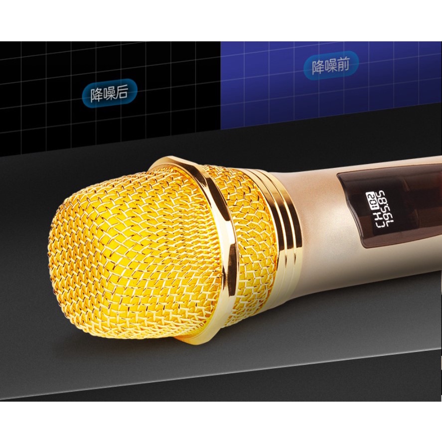 Bộ Micro Không Dây ONTEKCO E6s hát karaoke Cho Mọi Loa Kéo, Âm Ly, đầu míc bằng thép cao cấp, Bảo Hành 12 Tháng.