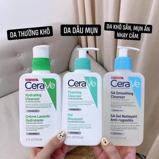 Sữa rửa mặt Cerave 236ml bản Pháp