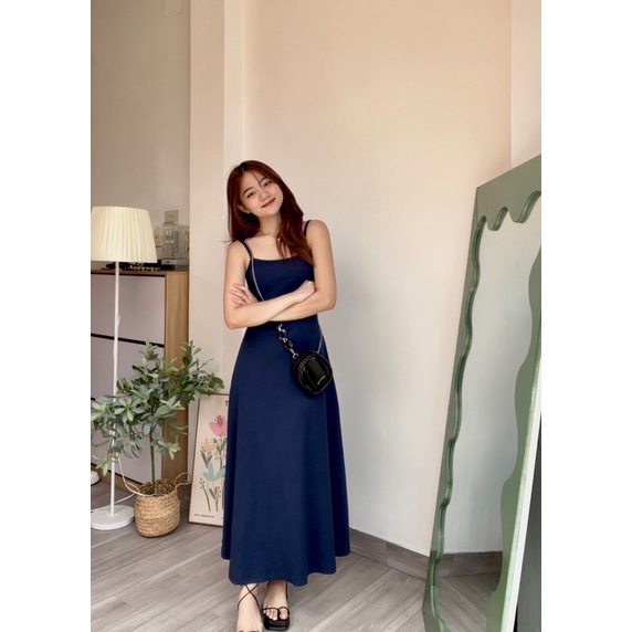 Sophie Dress - Váy 2 dây chất tăm dày dặn có dây tăng đơ