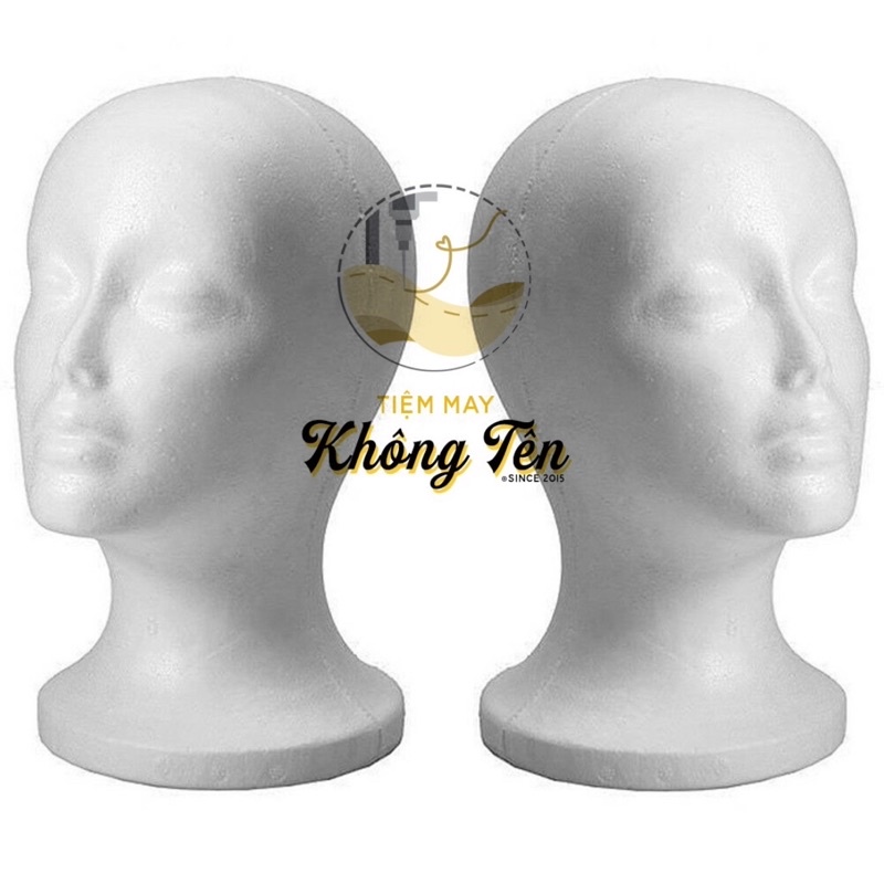 Đầu canh xốp trưng bày tóc giả - đầu canh style wig